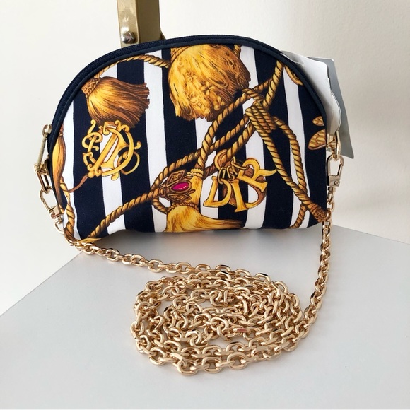 Dior Rare Vintage Logo Tassel Cosmetic Crossbody Bag - Picture 2 of 14